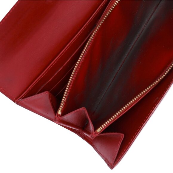 Louis Vuitton Sarah Monogram Vernis Long Wallet M93530 Pomme d'Amour - Picture 8 of 8